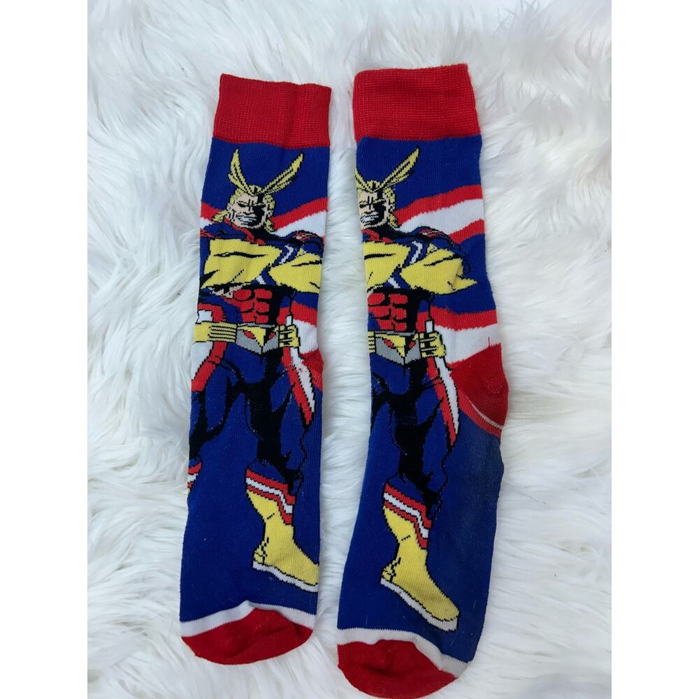 My Hero Academia All Might Men's Novelty Socks EUC